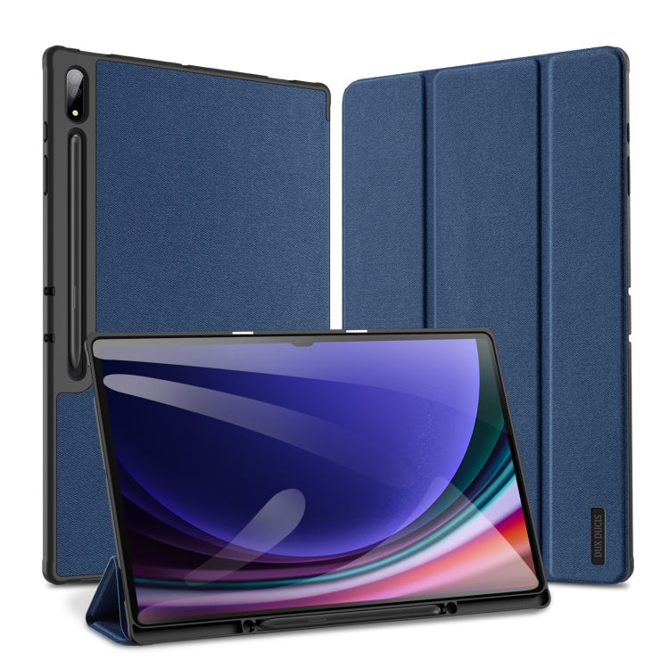 DUX DUCIS Domo Series Magnetic Flip Leather Tablet Case, For Samsung Galaxy Tab A11+ / A9+, For Samsung Galaxy Tab S9 FE / S10 FE, For Samsung Galaxy Tab S10 FE+, For Samsung Galaxy Tab S10+, For Samsung Galaxy Tab S9 FE+, For Samsung Galaxy Tab S10 Ultra