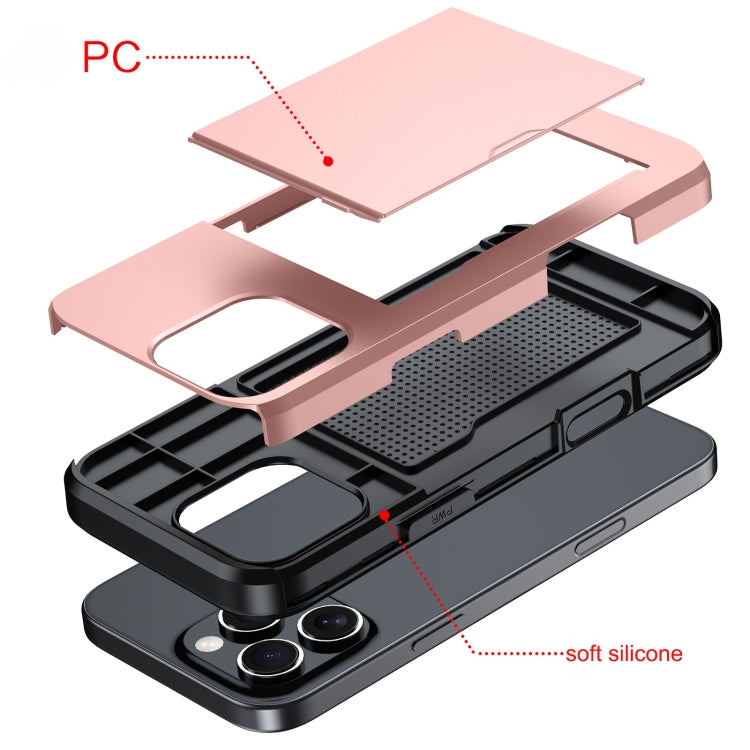 Shockproof Armor Phone Case with Card Slot, For iPhone Air, For iPhone 16 Pro Max