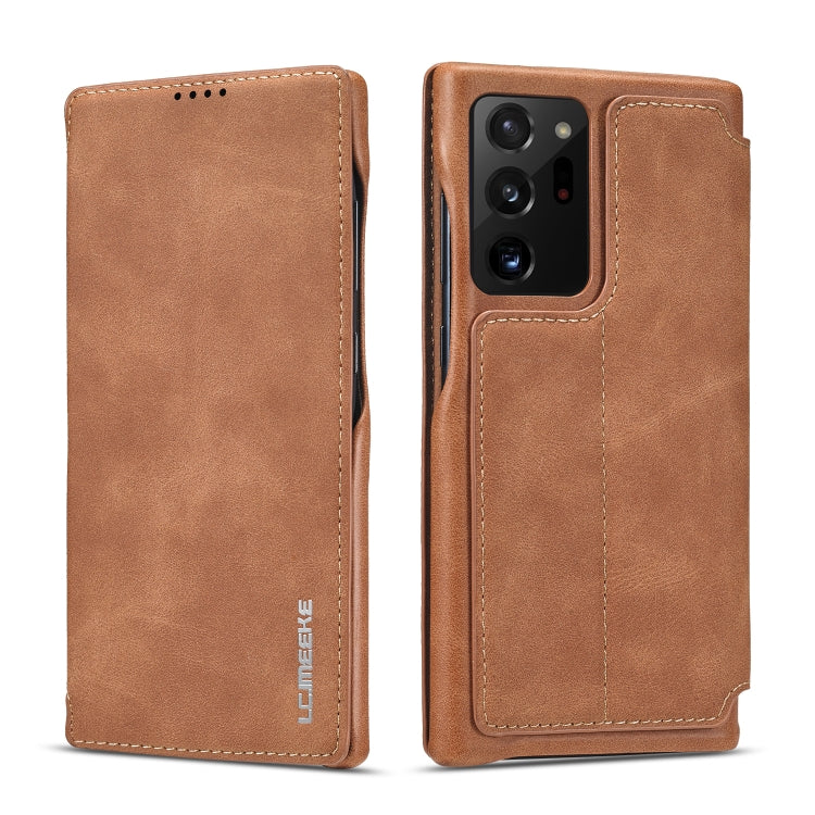 LC.IMEEKE Hon Ancient Series Horizontal Flip Leather Case with Holder & Card Slot, For Samsung Galaxy Note20 Ultra