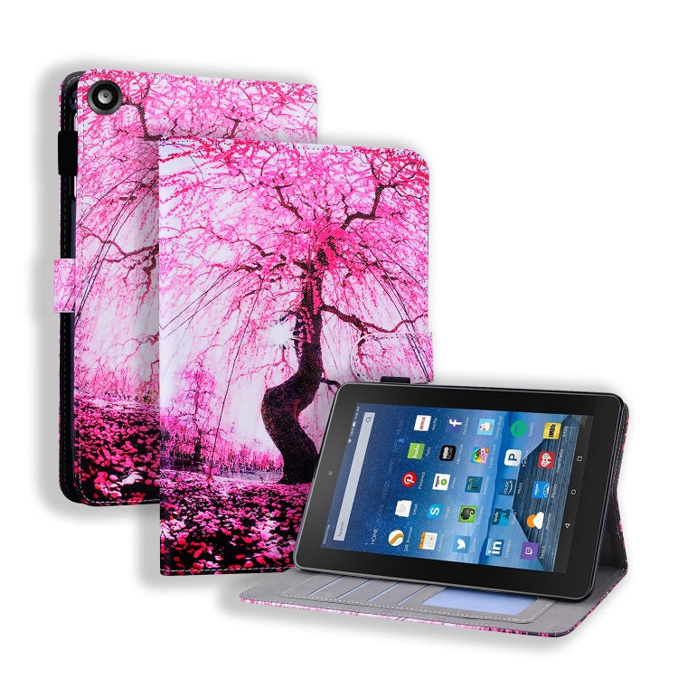 Horizontal Flip Leather Case, with Card Slots & Holder & Photo Frame, For Amazon Fire HD 8 (2017)
