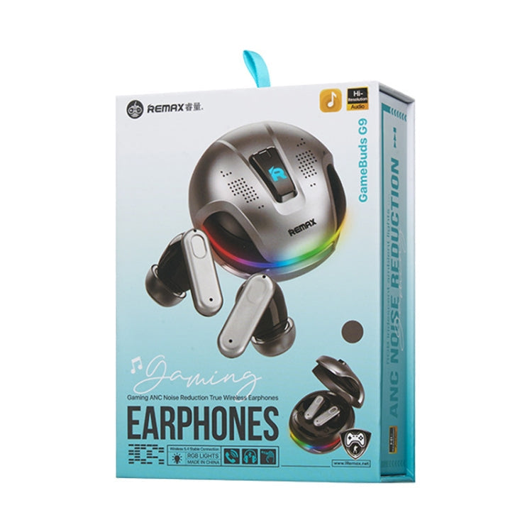 REMAX GameBuds G9 ANC Noise Reduction Gaming Wireless Bluetooth Earphones, Gamebuds G9 Black