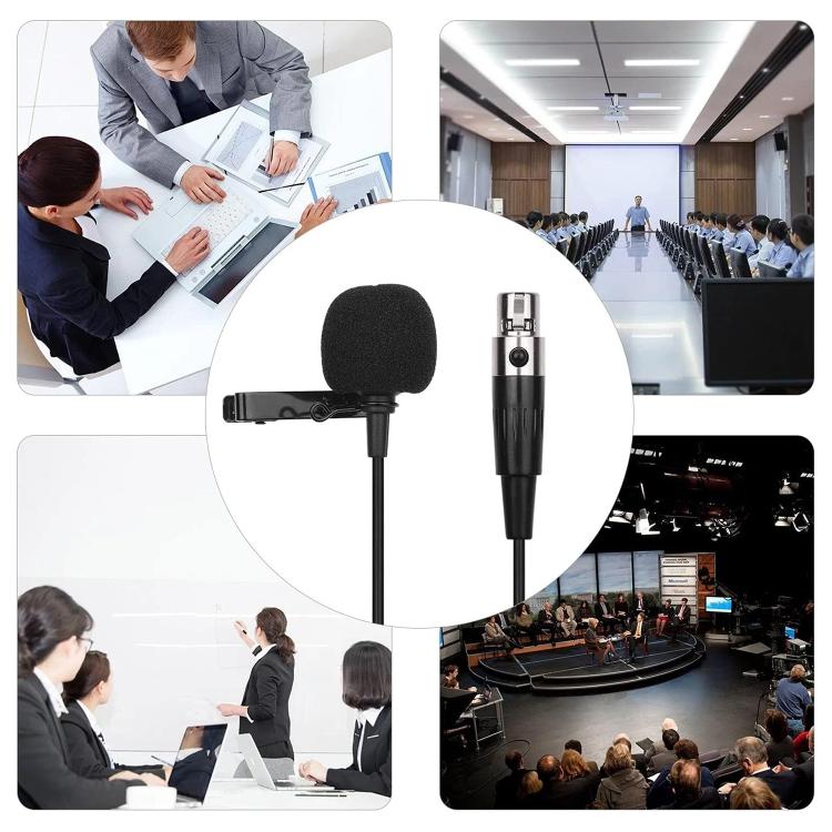 Metal Lavalier Microphone, Cable Length: 1.5m, 3 Pin XLR Head, 4 Pin XLR Head