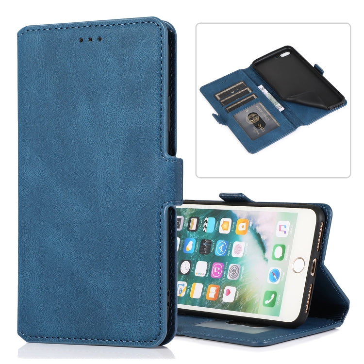 Retro Magnetic Closing Clasp Horizontal Flip Leather Case with Holder & Card Slots & Photo Frame & Wallet, For iPhone 6, For iPhone 6 Plus, For iPhone SE 2022 / SE 2020 / 8 / 7, For iPhone 8 Plus / 7 Plus
