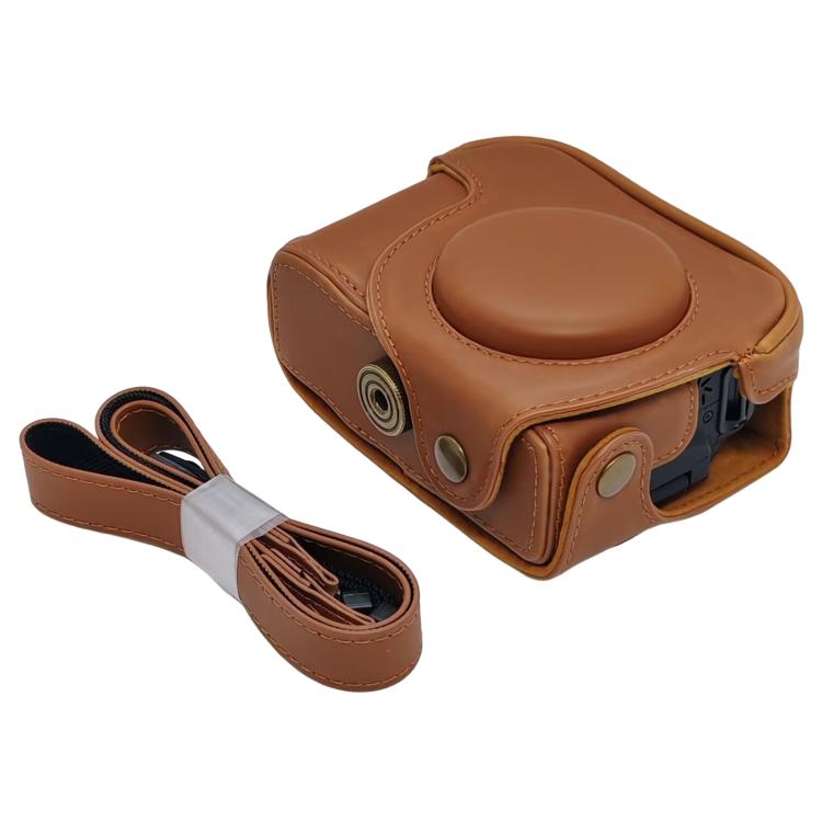 Retro Leather Full Body Camera Cover Bag with Strap, For Canon PowerShot SX710 HS / SX700 HS, For Canon PowerShot G10 / G11 / G12