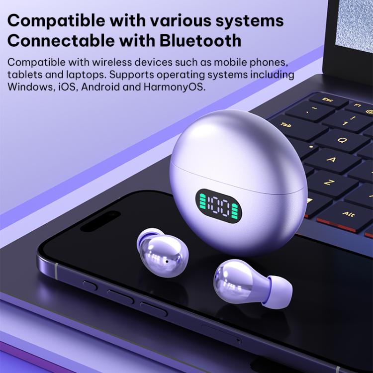 Q61 Intelligent Noise Reduction Bluetooth 5.4 Wireless TWS Earphones