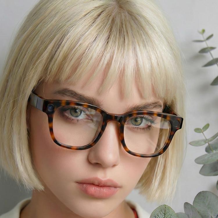 E06D 13MP 1080P 30FPS Dual-Mic Noise Cancellation AI Smart Glasses with Voice / Calling