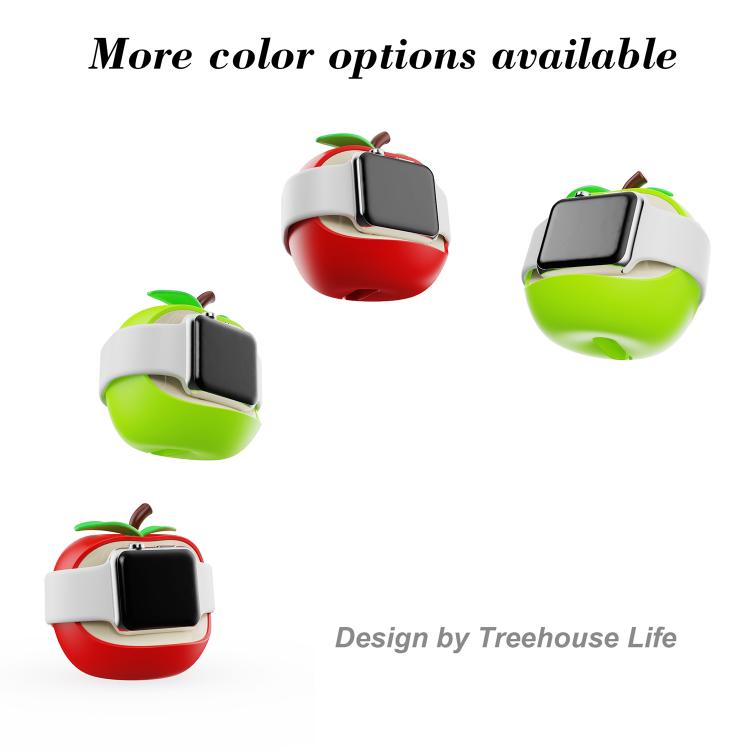 Creative Apple Shaped Smart Watch Silicone Charging Holder, For Apple Watch Full Series