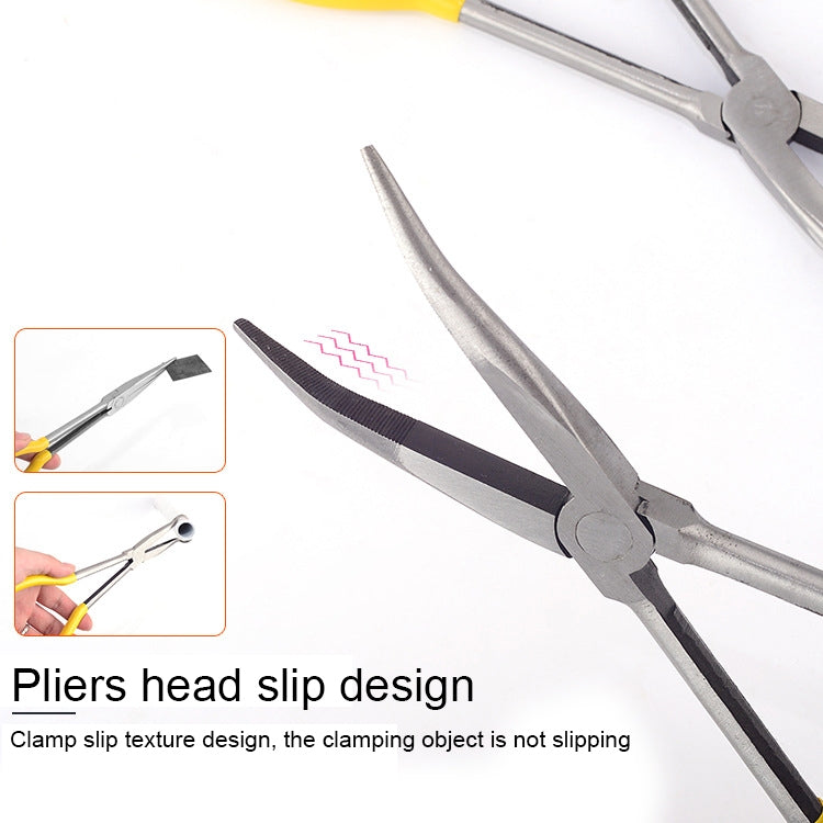 11 Inch Multi-function 45 Degree Bending Needle-nosed Pliers Hand Tool, 45 Degree Bending