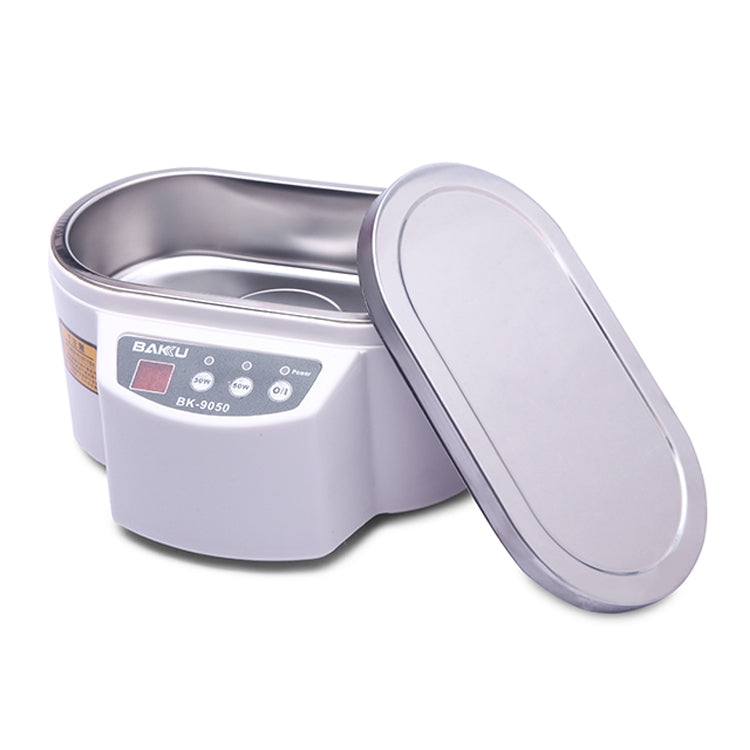 BAKU BK-9050 30W / 50W Adjustable 0.6L LCD Display Ultrasonic Cleaner, AC 220V, BK-9050 30W / 50W 0.6L 220V Green, BK-9050 30W / 50W 0.6L 220V White
