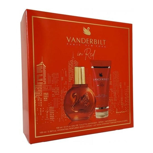 Gloria Vanderbilt In Red Gift Set 100ml EDT + 100ml Body Lotion