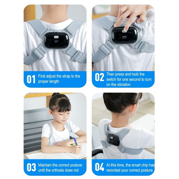 Smart Posture Corrector Adult Child Intelligent Posture Reminder Posture Trainer, Orthotic (Pink), Orthotic (Grey), Orthotic (Black)