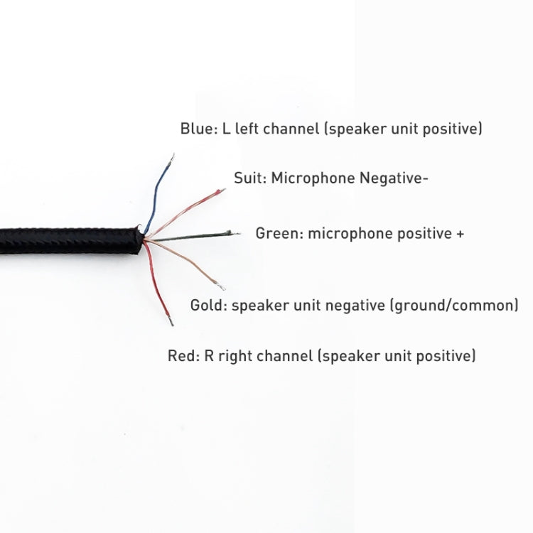 ZS0234 Headphone Audio Cable for Kingston Cloud, ZS0234 Black