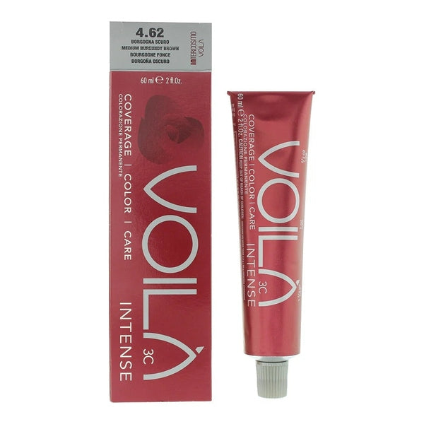 Intercosmo Voila Intense Hair Color 60ml - 4.62 Medium Burgundy Brown