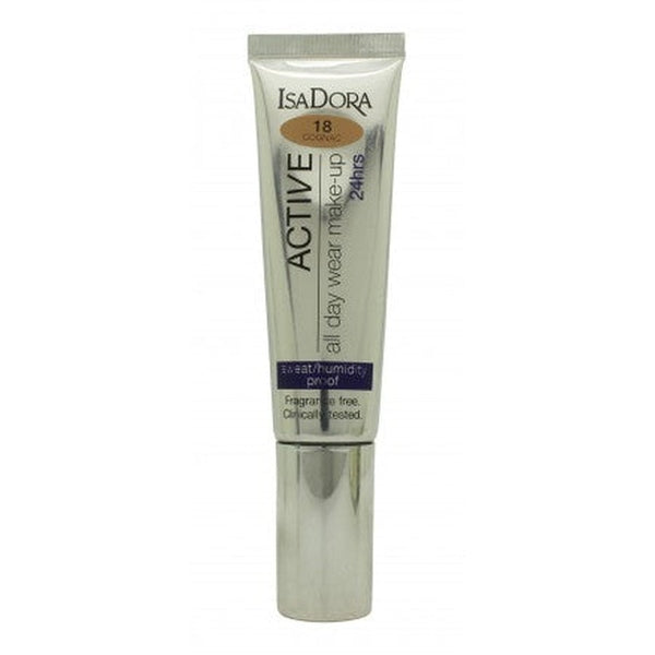 IsaDora Active All Day Wear Foundation 35ml - 18 Cognac
