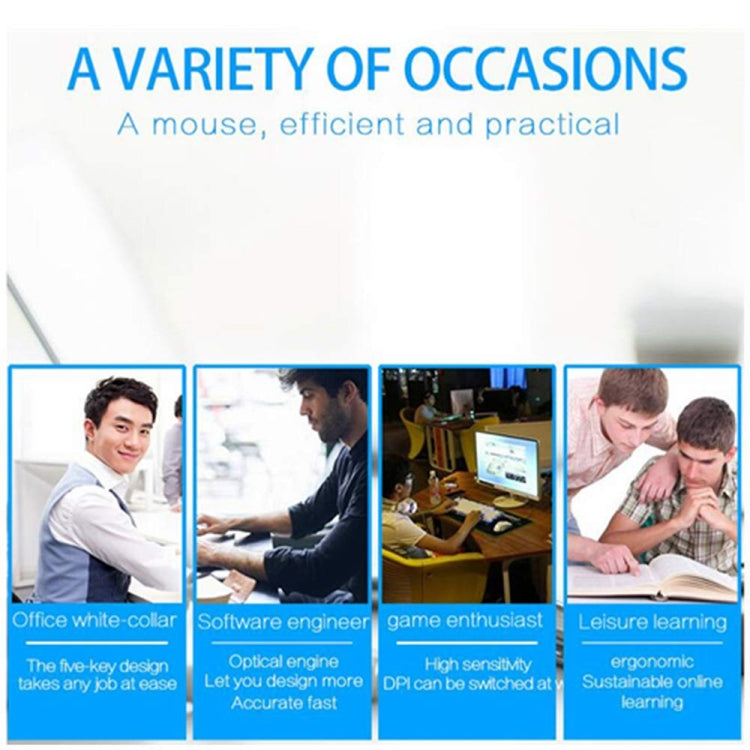 CM0093 Wired Version 2.4GHz Three-button Vertical Mouse for Left-hand, Resolution: 1000DPI / 1200DPI / 1600DPI, Cable Length:1.7m, Wired Version