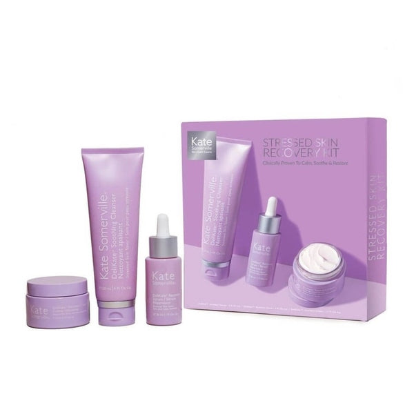 Kate Somerville Stressed Skin Recovery Kit 120ml DeliKate Soothing Cleanser 50ml DeliKate Recovery Cream+ 30ml DeliKate Recovery Seum