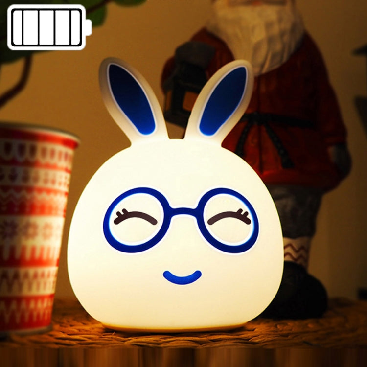Creative Battery Powered LED Decoration Lamp Novelty Gift, Smile Pink Rabbit/Battery-Powered, Smile Blue Rabbit/Battery-Powered, Happy Pink Rabbit/Battery-Powered, Happy Blue Rabbit/Battery-Powered