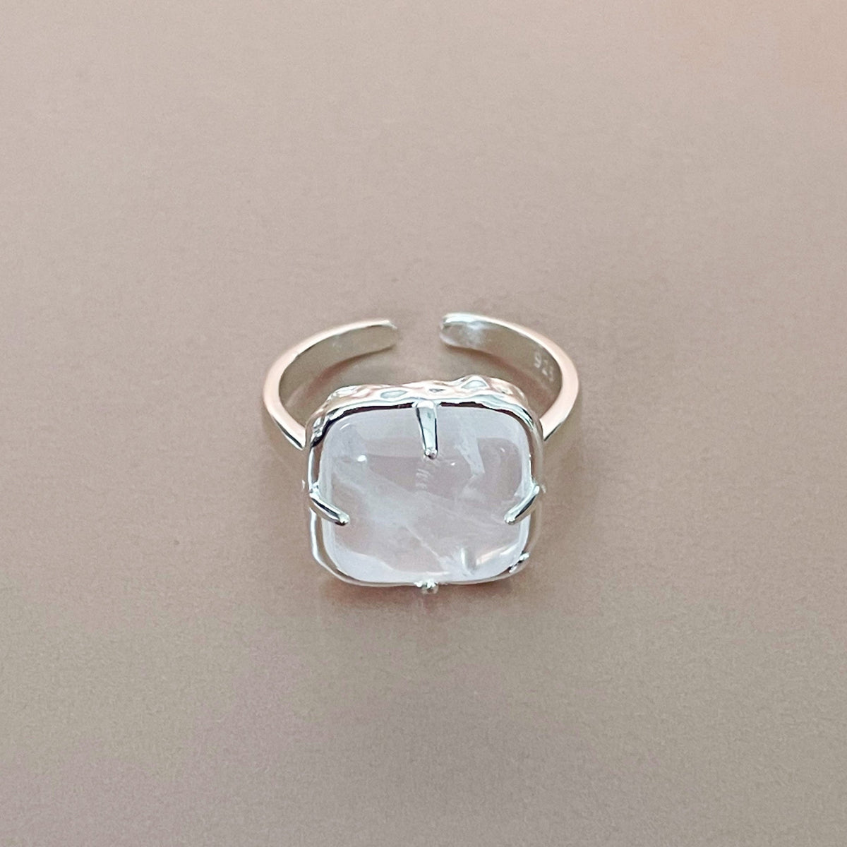 Chiara Silver Tone Cocktail Ring