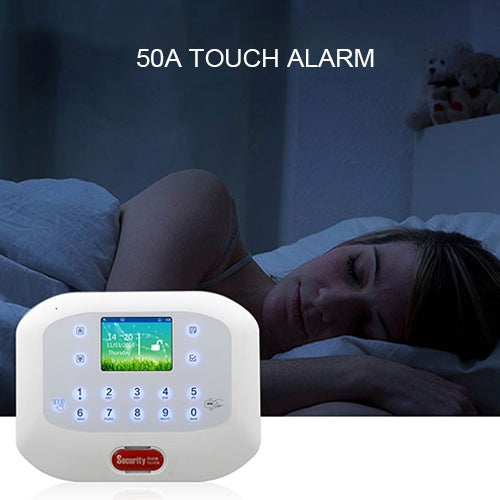 DY-GSM50A 8 in 1 Kit 315MHz / 433MHz Wireless GSM/PSTN Intelligent Anti-Burglar Alarm System, Touch Panel LCD Screen, DY-GSM50A