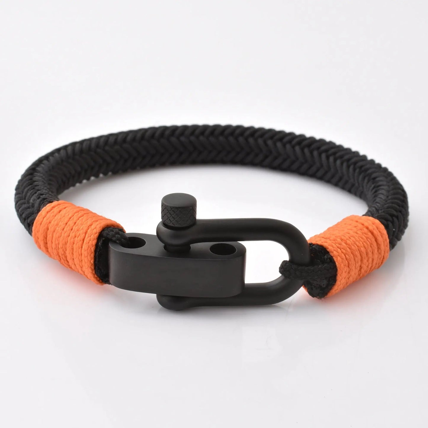 Matt Black Stainless Steel Claps Bracelet