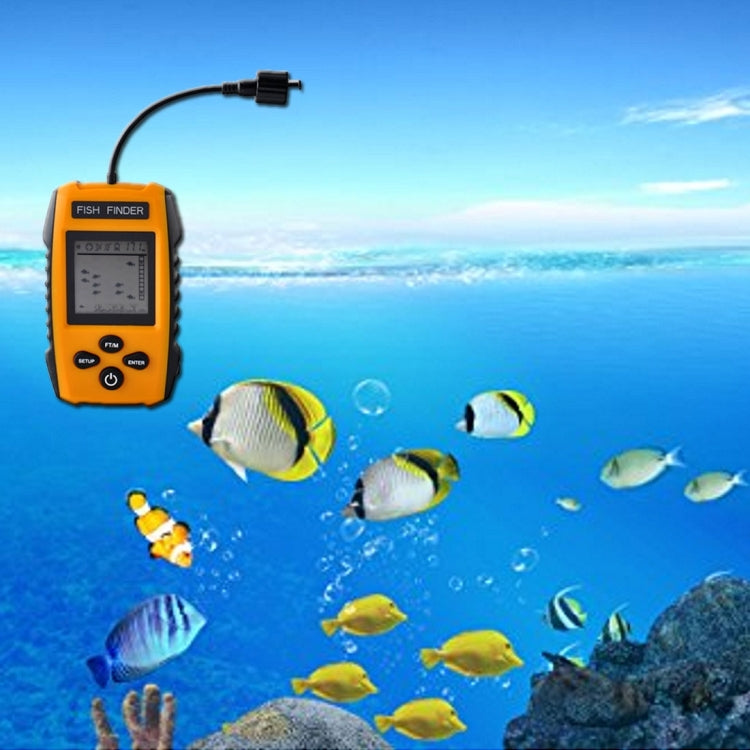Portable Wired Fish Finder with Sonar Sensor Transducer and LCD Display , Fish Finder