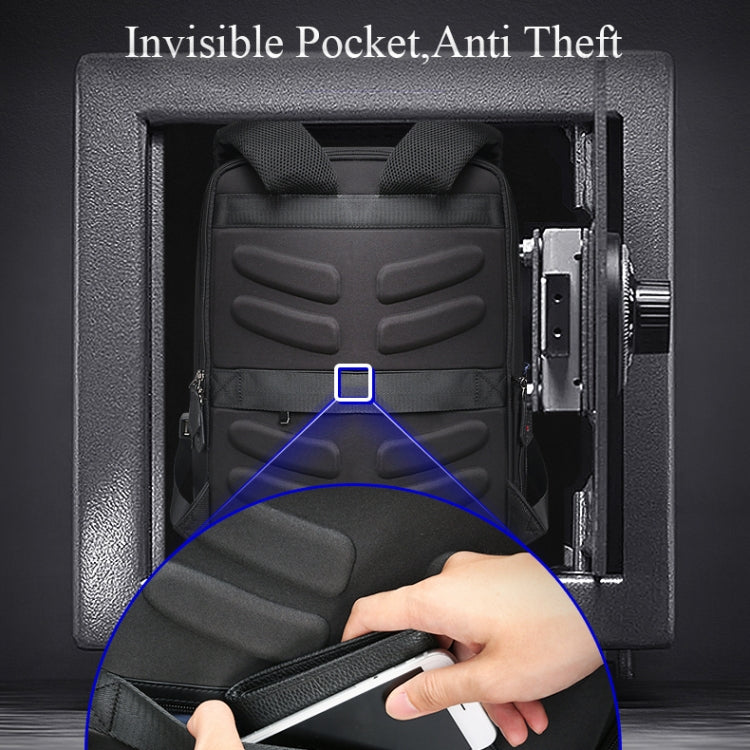 Bopai 851-009911 Business Anti-theft Waterproof Large Capacity Double Shoulder Bag,with USB Charging Port, Size: 30.5x13x45cm, 851-009911