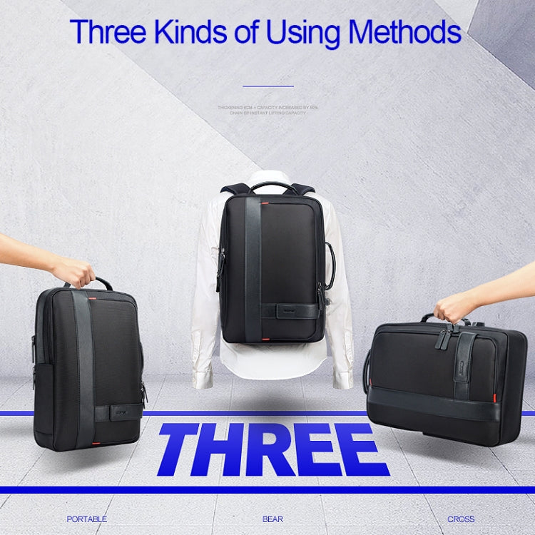 Bopai 751-006561 Large Capacity Business Casual Breathable Laptop Backpack with External USB Interface, Size: 30 x 13 x 43cm, 751-006561