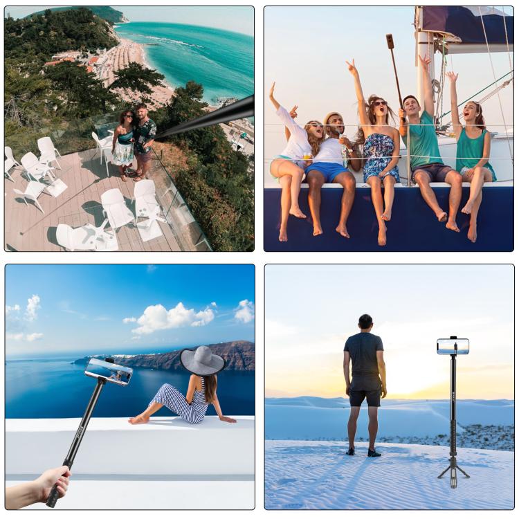 PULUZ 2m Metal Selfie Stick Monopod for Insta360 One RS / X2 / X3, 2m Monopod