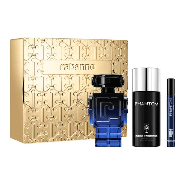 Paco Rabanne Phantom Intense Gift Set 100ml EDP + 10ml EDP + 150ml Deodorant Spray