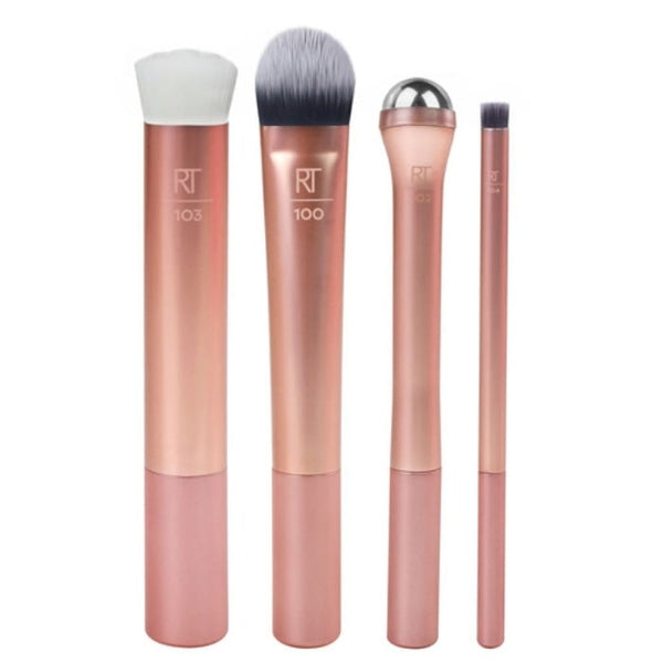 Real Techniques Prep + Prime Gift Set 4 Pieces (1 x Moisturising Ball
1 x Moistrurising Brush
2 x Complexion Brushes)