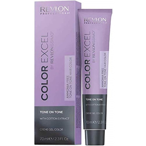 Revlon Revlonissimo Color Excel Creme Gel Hair Colour 70ml - 4.65 Medium Red Mahogany Brown