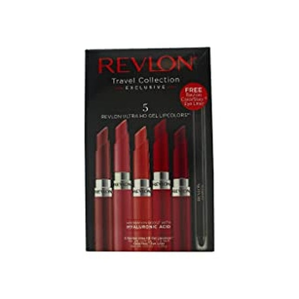Revlon Ultra HD Travel Collection Gift Set 5x 1.7g Lipcolors + 0.28g Eyeliner