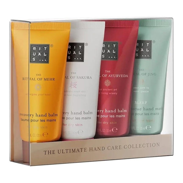 Rituals The Ultimate Hand Care Collection - 1x The Ritual of Mehr 20ml + x The Ritual of Jing 20ml +x The Ritual of Sakura 20ml +x The Ritual of Ayurveda 20ml