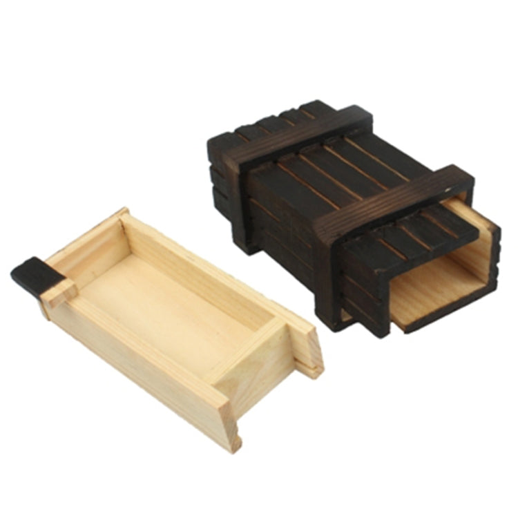 Magic Wooden Box with Secret Drawer, Size : S