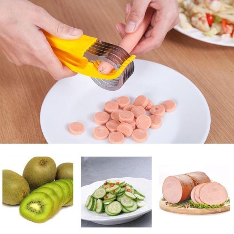 LsCook Kitchen Tool Banana Slicer Cutter Chopper for Fruit Salad, Banana Slicer