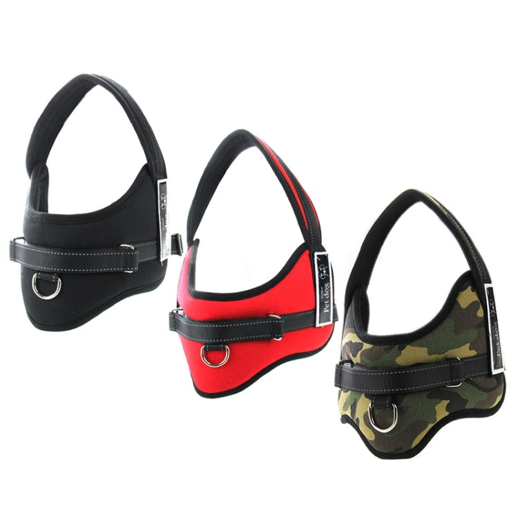 Soft Thicken Pet Chest Suspenders Dog Traction Rope, Size: M (50-65cm), Size: M (50-65cm)(Black)