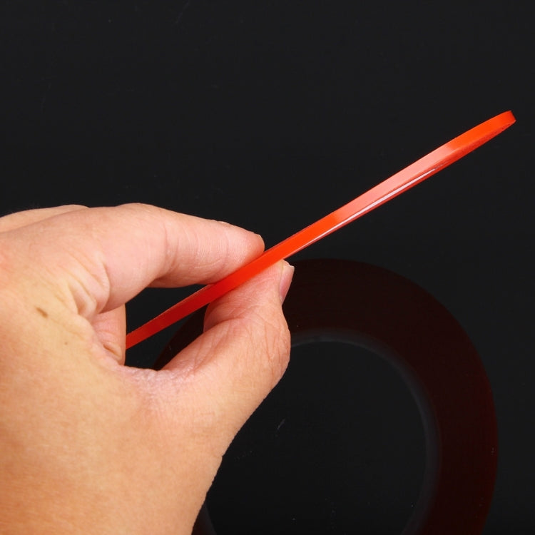 3mm Width Double Sided Adhesive Sticker Tape for iPhone / Samsung / HTC Mobile Phone Touch Panel Repair, Length: 25m (Red), Width: 3mm(Red)