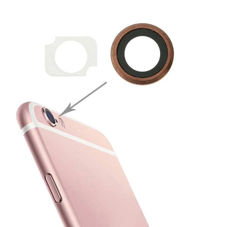 Rear Camera Lens Ring + Flashlight Bracker for iPhone 6s Plus, 10 Pairs / Set, For iPhone 6s Plus