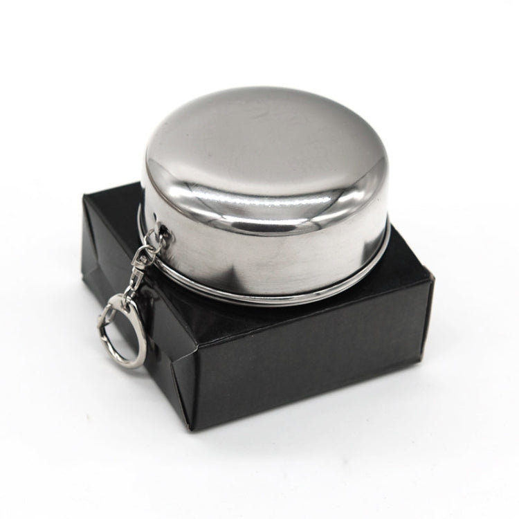 Stainless Steel Retractable Outdoor Cup Size: 85 x 72 x 72 mm (Big), Size: 85 x 72 x 72 mm