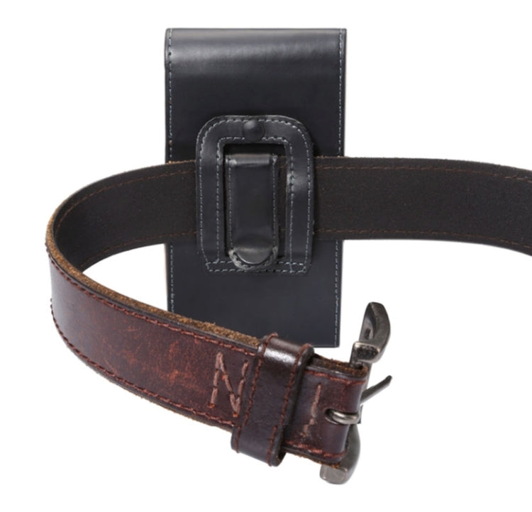 Crazy Horse Texture Vertical Flip Leather Case / Waist Bag with Back Splint and for iPhone X & Galaxy S5 / G900 & S7 / G935