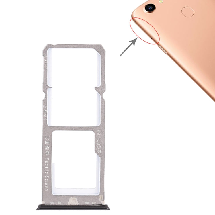 For OPPO A79 2 x SIM Card Tray + Micro SD Card Tray, For OPPO A79