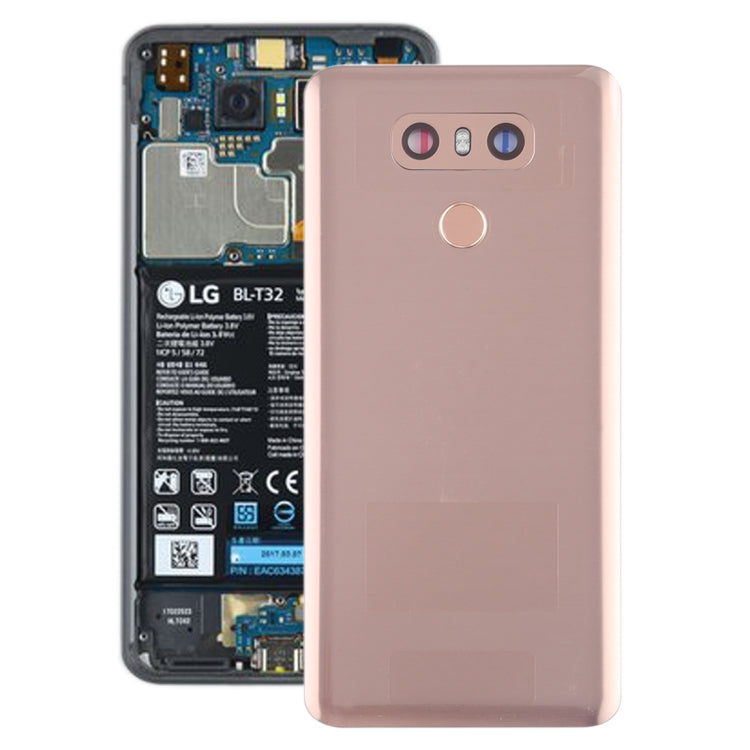 Battery Back Cover with Camera Lens Frame & Fingerprint Sensor for LG G6 / H870 / H870DS / H872 / LS993 / VS998 / US997, For LG G6 with Camera Lens Frame, For LG G6