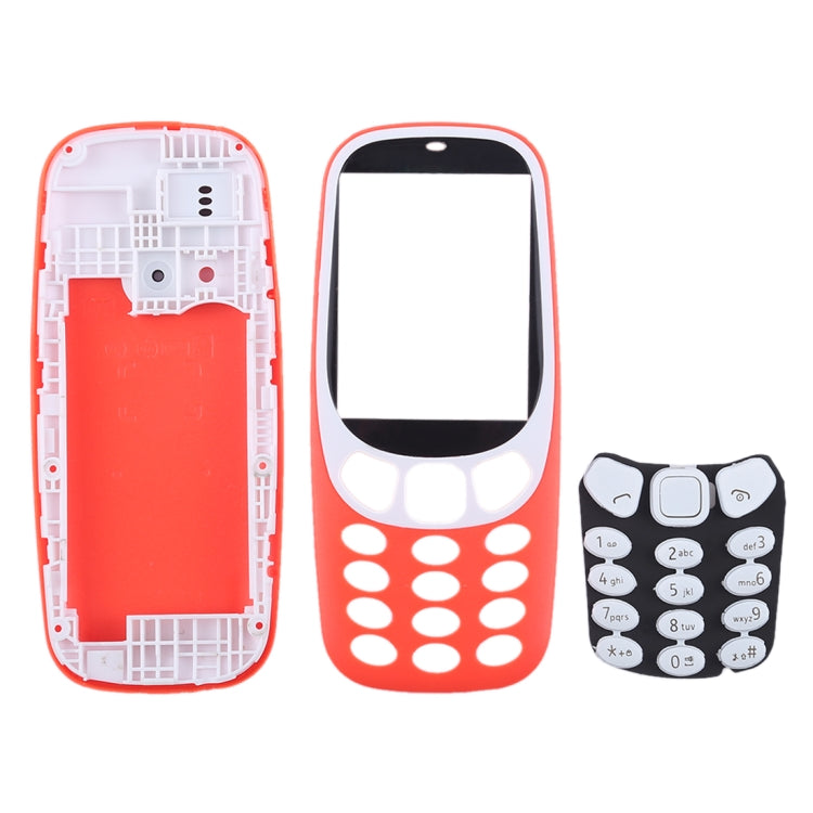 Full Assembly Housing Cover with Keyboard for Nokia 3310, For 3310(Grey), For Nokia 3310