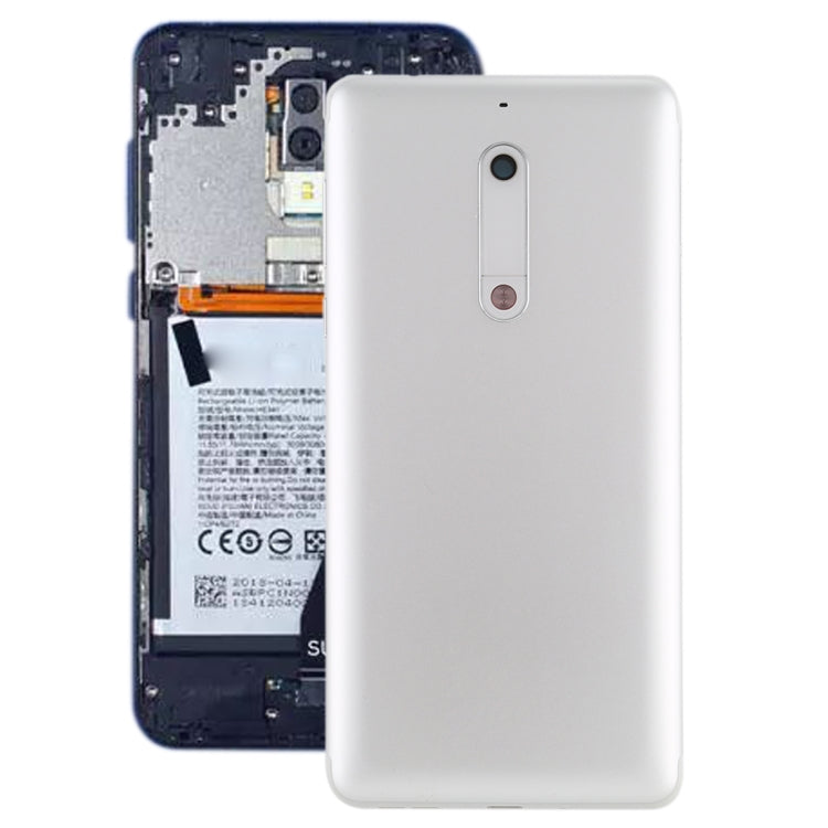 Battery Back Cover with Camera Lens Frame & Side Keys for Nokia 5, For Nokia 5