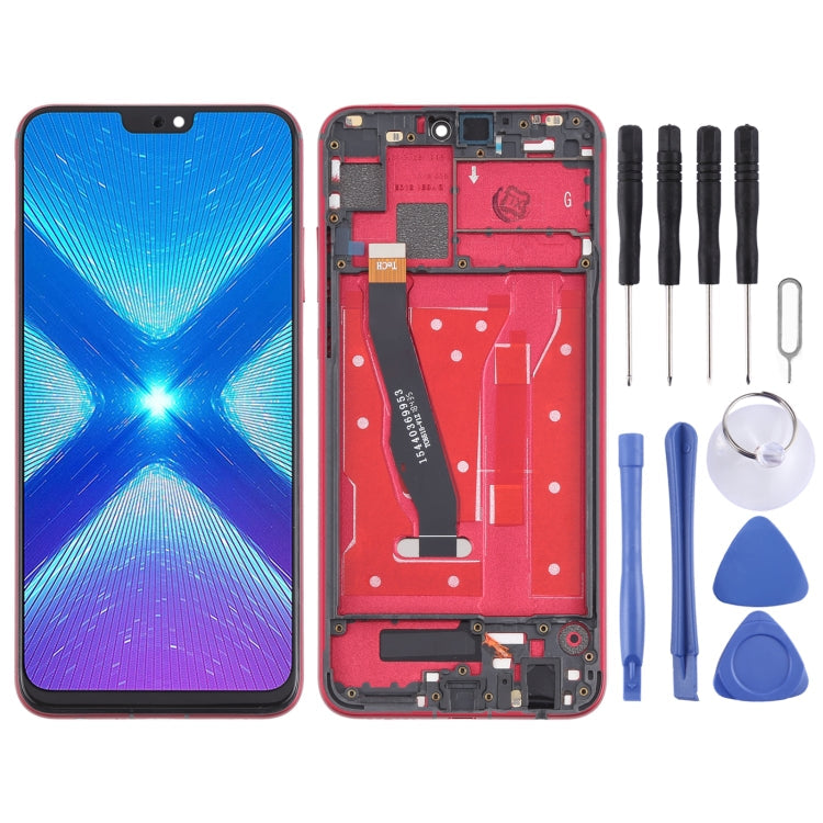 LCD Screen and Digitizer Full Assembly with Frame for Huawei Honor 8X, For Huawei Honor 8X
