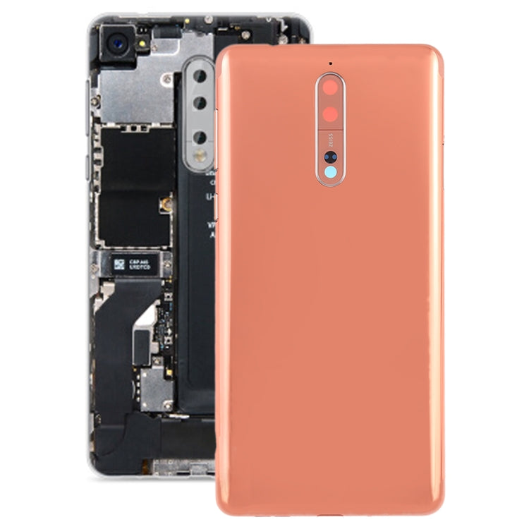 Battery Back Cover with Camera Lens Frame & Side Keys for Nokia 8, For Nokia 8, Nokia 8