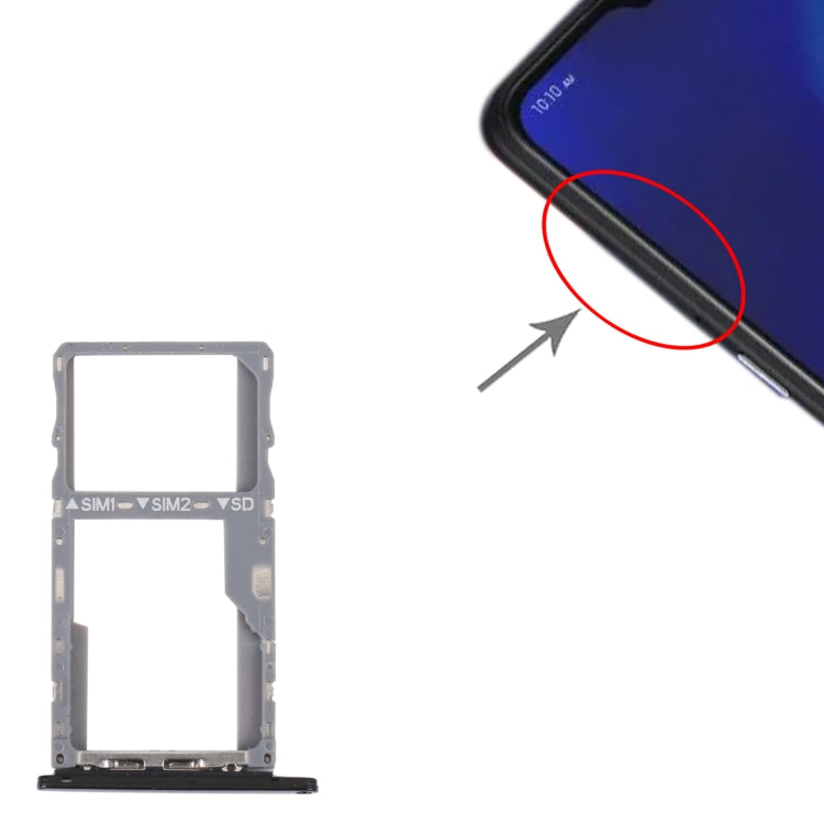 For Alcatel 3X 2019 Original SIM Card Tray + SIM / Micro SD Card Tray, For Alcatel 3X 2019