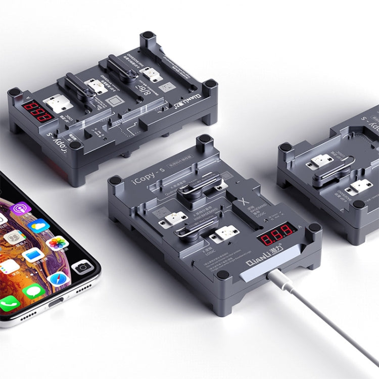 Qianli iCopy-S Double Sided Chip Test Stand 4 in1 Logic Baseband EEPROM Chip Non-removal For iPhone 7 / 7 Plus / 8 / 8 Plus, For iPhone 7 / 7 Plus / 8 / 8 Plus