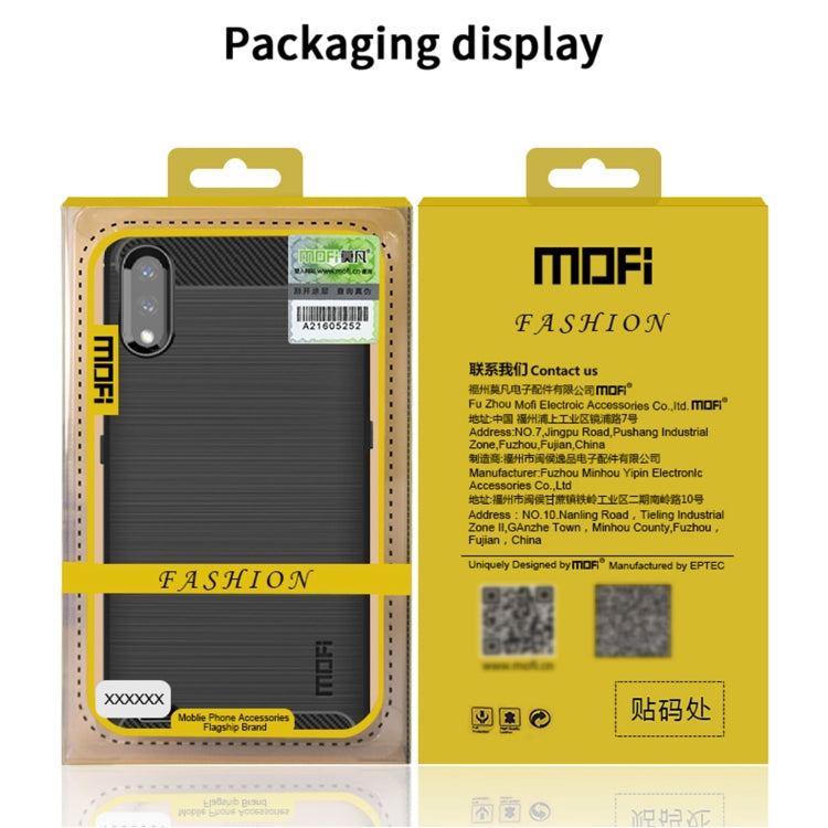MOFI Gentleness Brushed Carbon Fiber Soft TPU Case, For LG K22 / K22 Plus, For LG K42, For LG K52 / K62 / K62+ / Q52 / Q62, For LG K92, For Google Pixel 6A, For Motorola Moto G51 5G