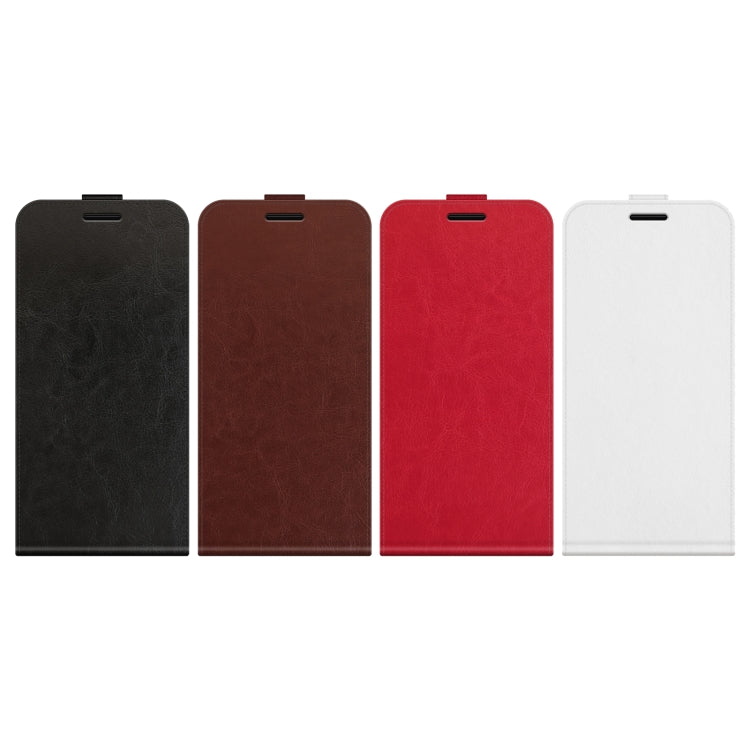 R64 Texture Single Vertical Flip Leather Phone Case, For iPhone 17e / 16e, For iPhone 17 Pro Max, For iPhone 17 Pro, For iPhone 17, For iPhone Air, For iPhone 16 Pro Max